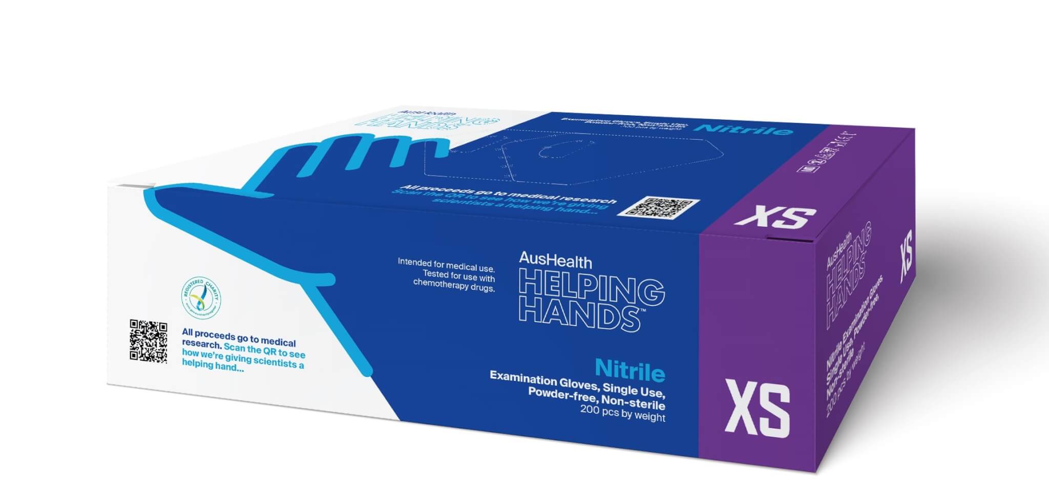 AH_Nitrile_Mockup_Dec-2025 fit to mask 2 Disposable Nitrile Gloves